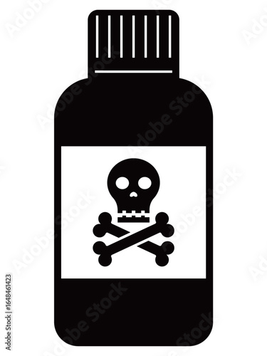 瓶に入った毒薬・劇薬のアイコン