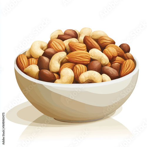 a handful of mixed nut