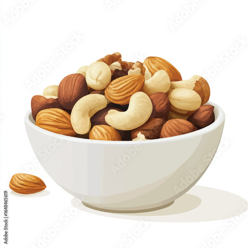 a handful of mixed nut