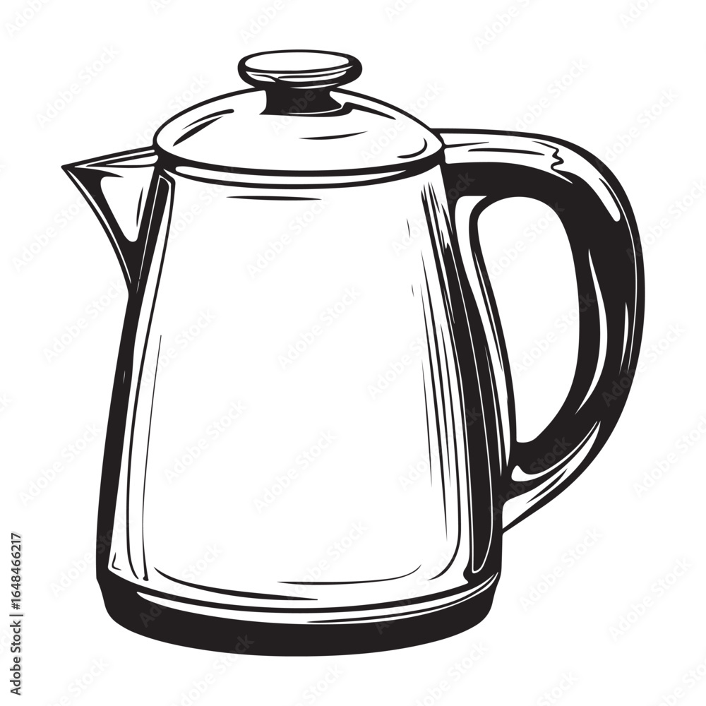 Obraz premium Electric kettle silhouette 