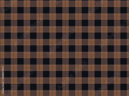 Brown Gingham Plaid tartan Checkered Seamless Pattern