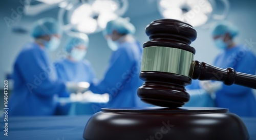 Wallpaper Mural Gavel and surgeons: legal and medical intersection in modern healthcare Torontodigital.ca