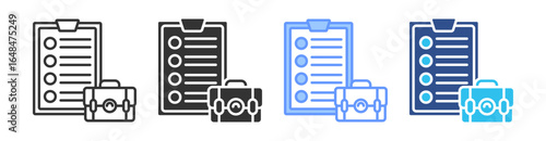 Role Requirement Multi Style Icon Set Vector Collection 