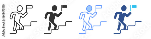 Competency Framework Multi Style Icon Set Vector Collection 