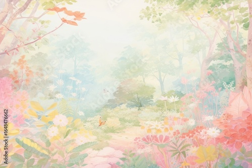 Forest backgrounds outdoors painting.