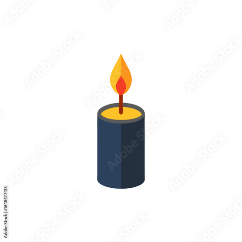 Warm glowing candle flame inspires calm and peaceful moments, perfect for relaxation and meditation.