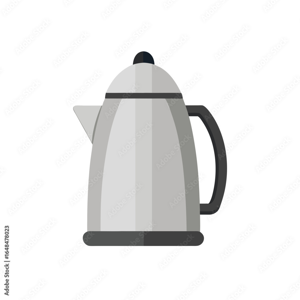 Fototapeta premium Sleek modern electric kettle, kitchen appliance essential for brewing hot beverages with style and ease.