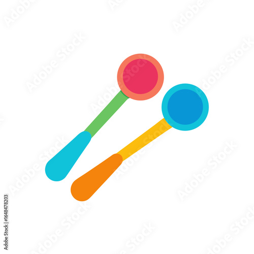 Two colorful maracas ready to create vibrant rhythms and festive celebrations