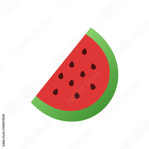 Vibrant slice of ripe watermelon with seeds, perfect for summer refreshment and healthy eating visuals.