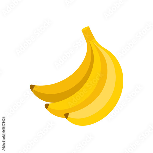 Vibrant bunch of ripe yellow bananas ready for healthy eating and delicious recipes.