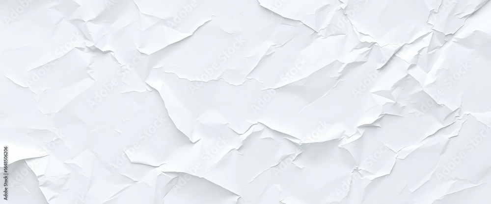 Fototapeta premium Delicate, translucent white tissue paper, crinkled texture, simple, wedding