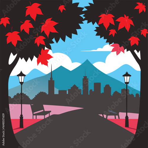 city skyline in the city