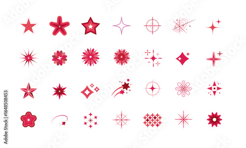 ピンクのスパークルスター アイコンセット – 輝き・きらめき・光・装飾素材
Pink Sparkle Star Icon Set – Shiny, Glow, Light Burst, Twinkle, Decorative Vector Collection