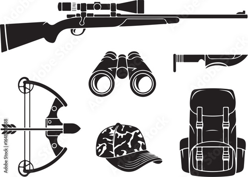 Hunter's essential gear collection for outdoor adventure