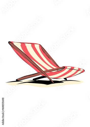 Liegestuhl am Strand