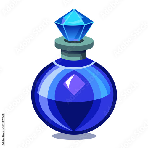 blue perfume bottle