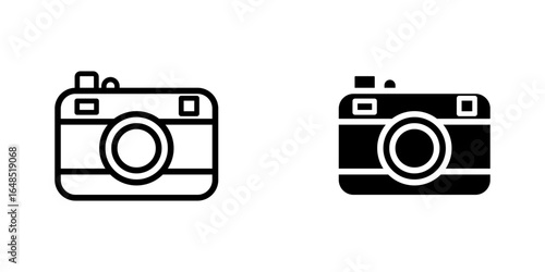 Camera icon set. flat illustration of vector icon on white background. EPS 10