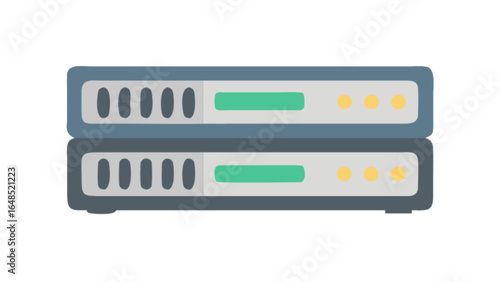 Network server rack data center equipment hosting servers database storage communication technology hardware