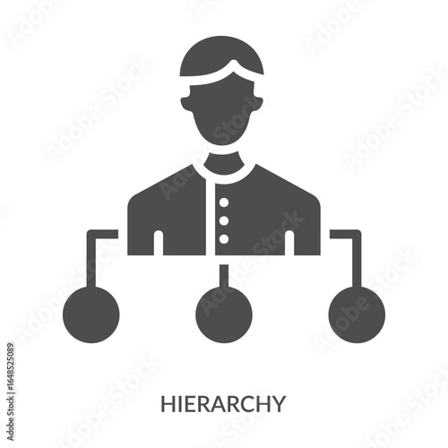 Hierarchy Icon Line Style. Design Vector Illustration