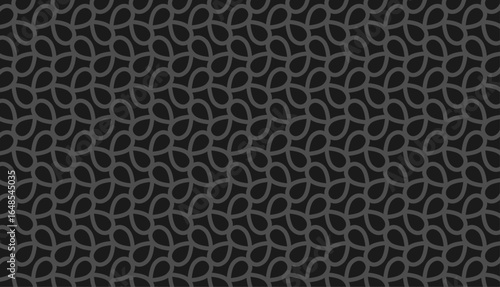 Seamless tropical leaf grid pattern background, 100% editable vector concept.