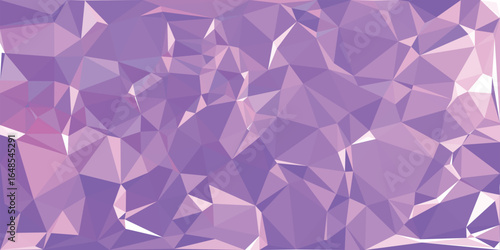 Light purple geometrical background features an intricate polygon mesh with varying shades and shapes