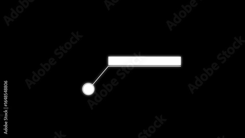 White callout box with glowing outline on black background