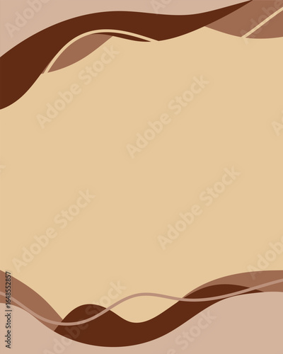 Sunset flow organic fluid abstract poster terracotta