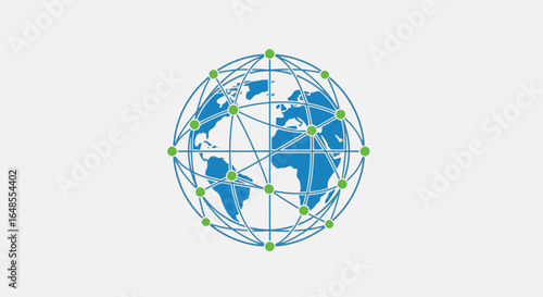 Global network connecting the world representing digital innovation and modern technology