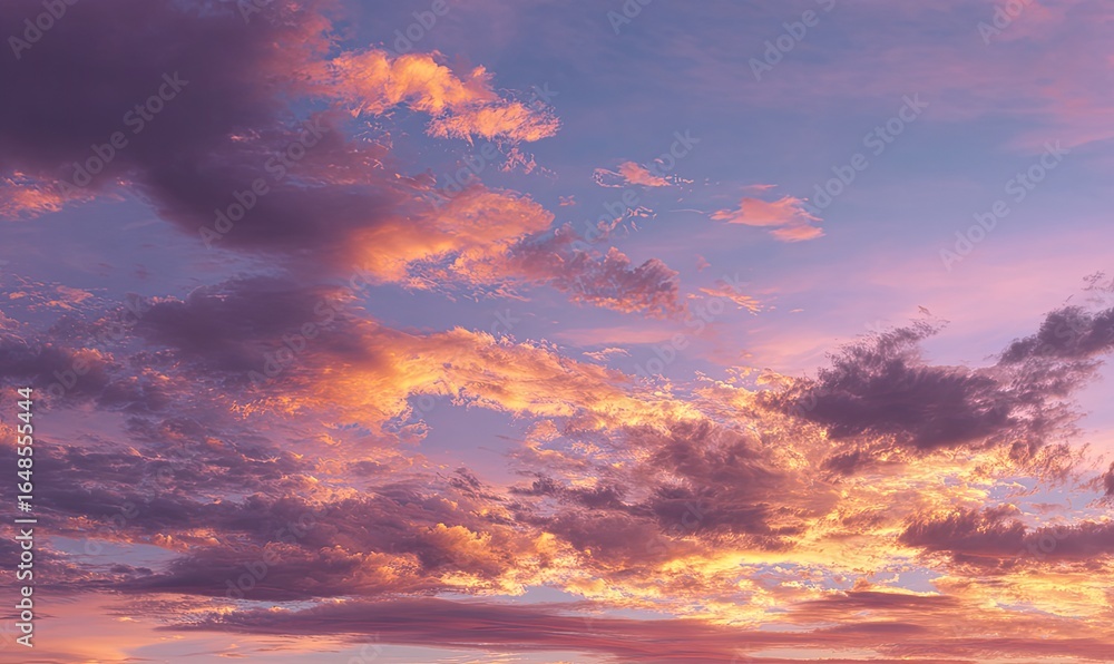 Naklejka premium Colorful sunset cloudscape (5)