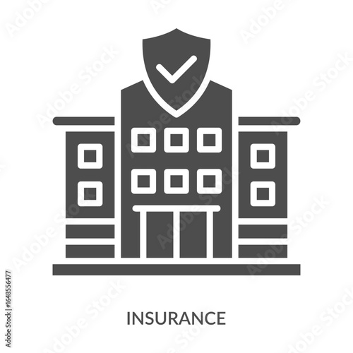 Insurance Icon Line Style. Design Vector Illustration
