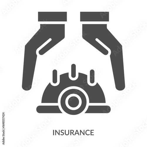 Insurance Icon Line Style. Design Vector Illustration