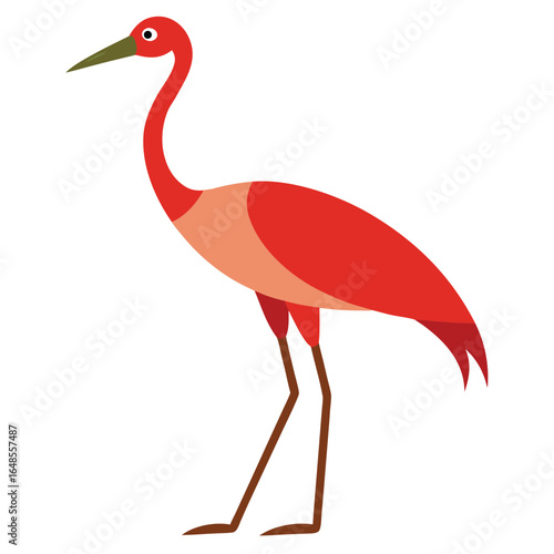 Crane White Background