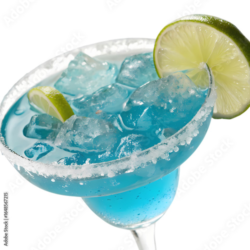 Blue Margarita Cocktail Refreshing Summer Drink Photography
