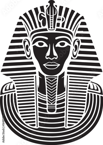 Iconic Egyptian Pharaoh Mask Royalty Ancient Power Symbol