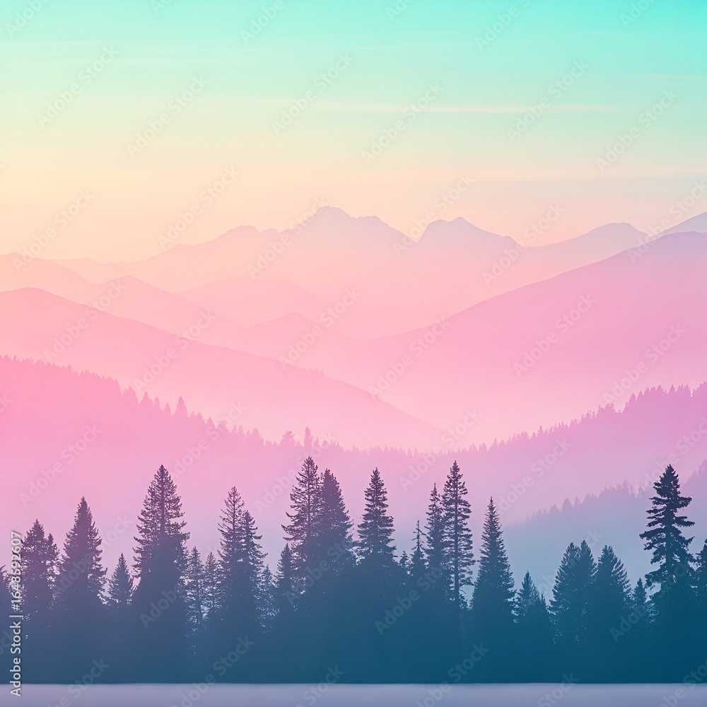 Obraz premium sunrise over mountains