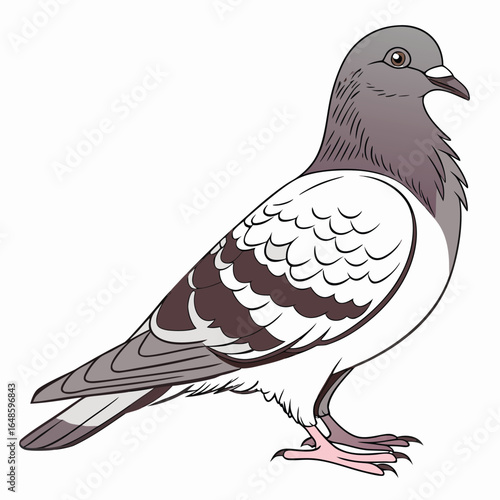 Pigeon White Background White Background