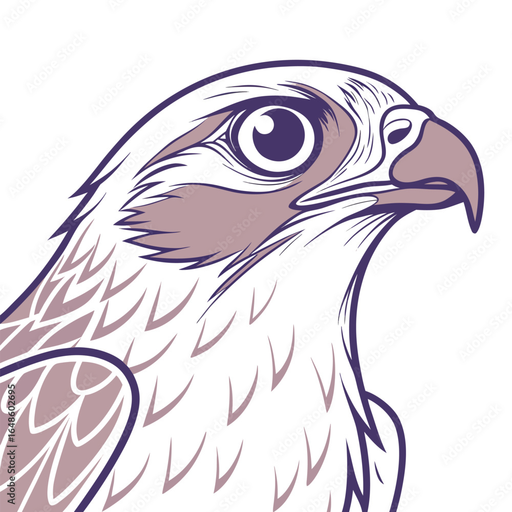 Fototapeta premium Staringbird White Background