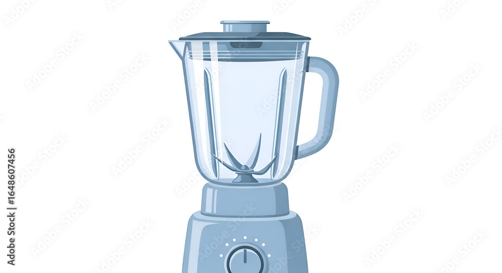 Cartoon Blender Illustration Stands Isolated on Transparent Background, Kitchen Appliance Cartoon Blender Illustration Stands Isolated on Transparent Background, Kitchen Appliance