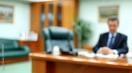 Wallpaper Mural Lounge Meeting Space Office Interior Design Modern Environment Blurred View Frosted Glass Concept Torontodigital.ca