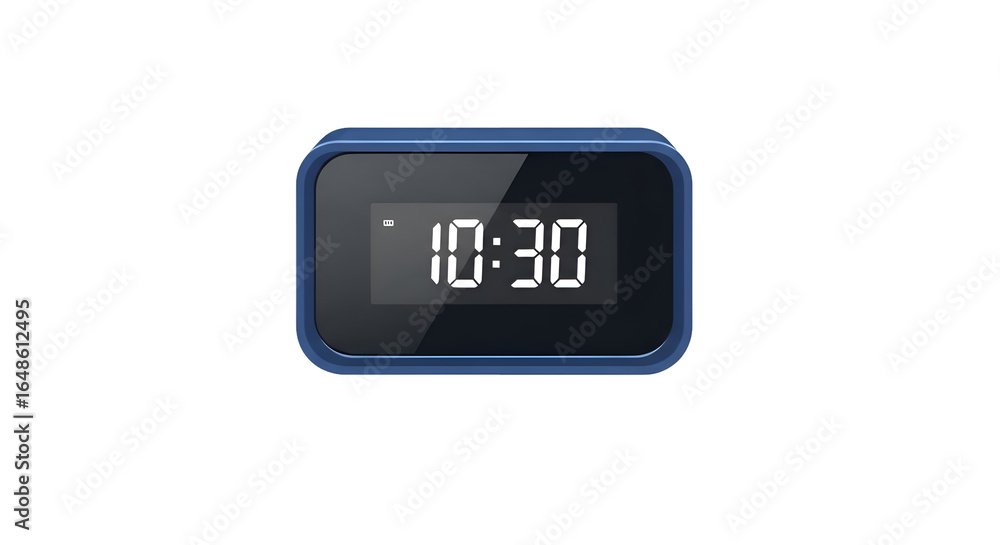 Digital Clock Displays Time at 10-30 on Transparent Background, Timekeeping Device, Clock Digital Clock Displays Time at 10-30 on Transparent Background, Timekeeping Device, Clock