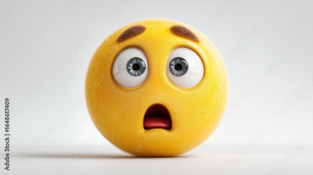 A surprised emoji with wide eyes and an open mouth expression. A surprised emoji with wide eyes and an open mouth expression.
