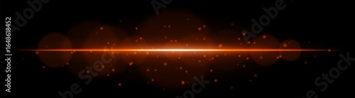 Particle light. Radiant beam with dynamic glow and flying dots. Creates atmosphere of speed, shine, motion, or high-tech visual signal.