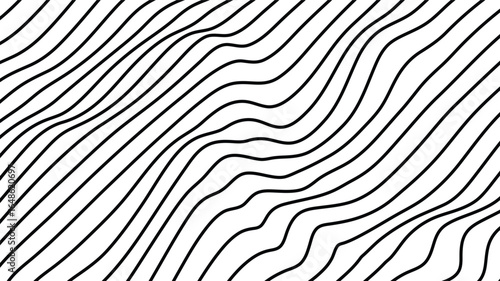 Elegant Endless Wavy Line Seamless Vector Pattern with Graceful Flowing Curves and Abstract Geometric Rhythm for Packaging, Posters, and Wallpaper Design