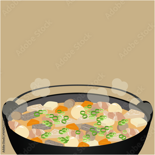 鉄鍋豚汁フレーム