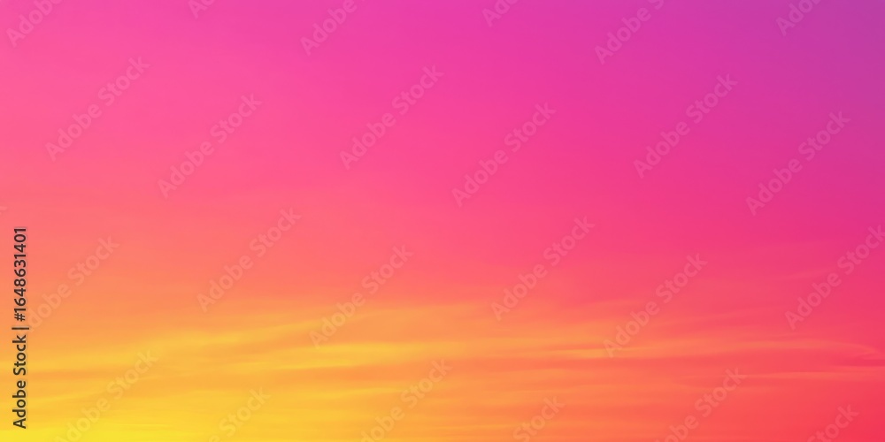 Naklejka premium Gradient background of tropical sunset with orange and magenta
