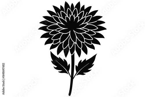 Wallpaper Mural chrysanthemum vector icon Torontodigital.ca
