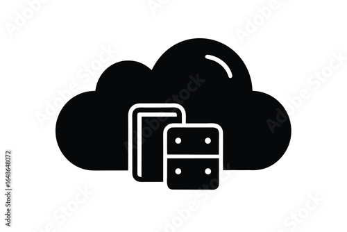 cloud storage vector icon