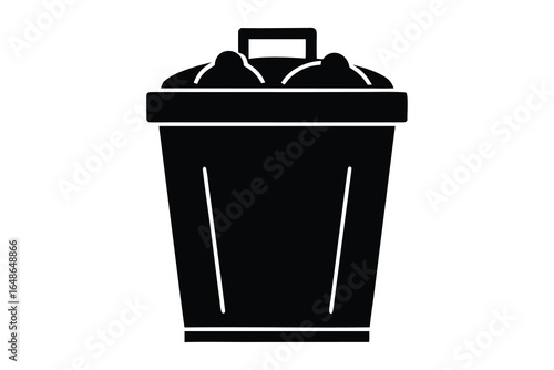 compost bin vector icon