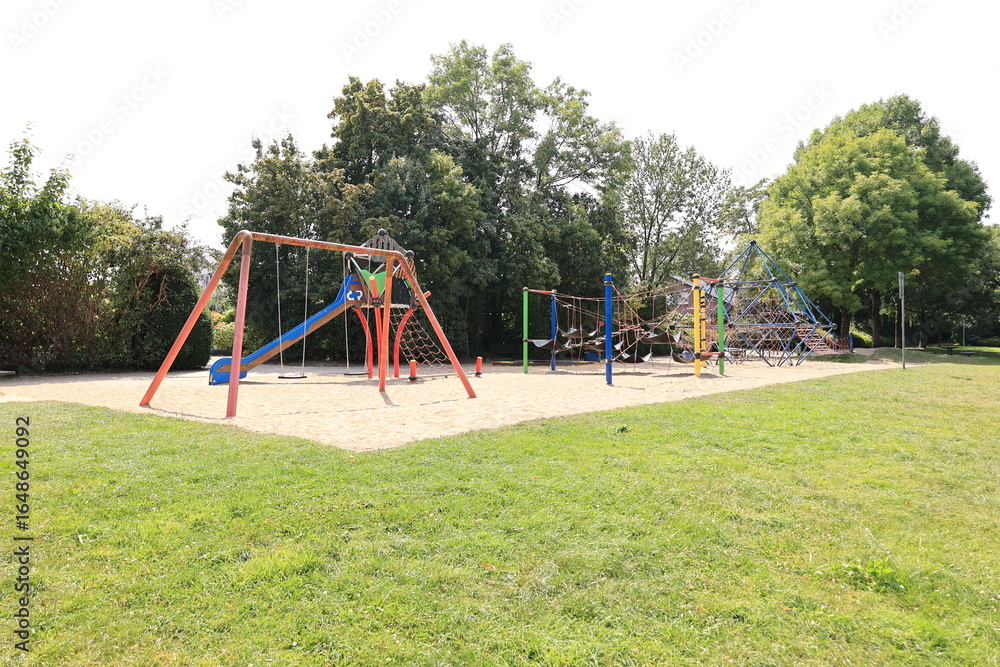 Fototapeta premium Blick in den Stadtgarten von Waltrop im Ruhrgebiet