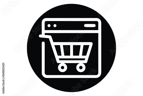 e commerce website vector icon